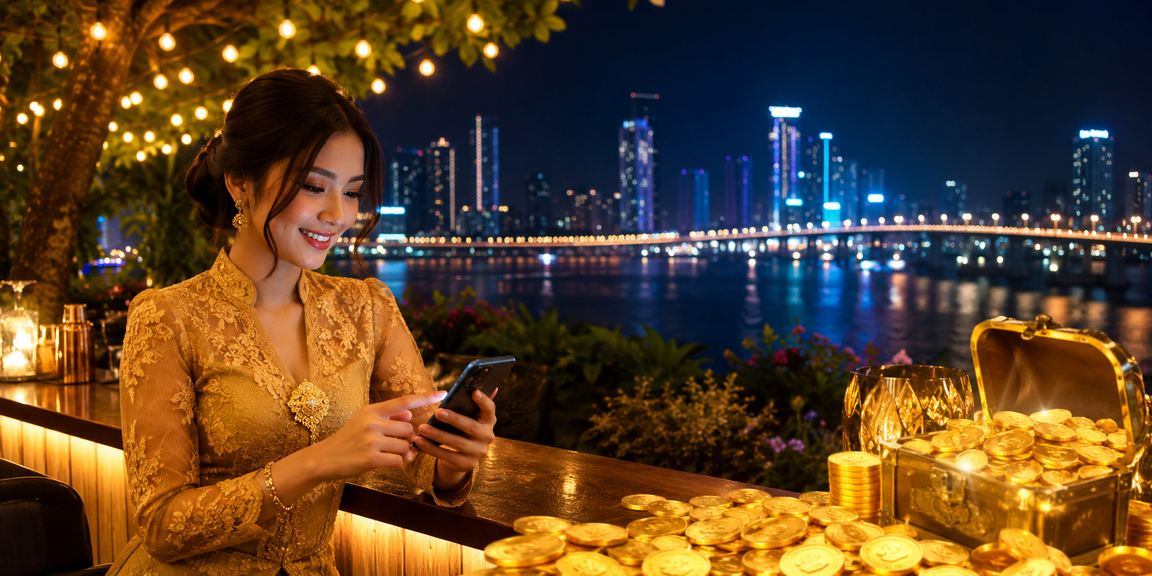 Pengguna berbaju kebaya di Johor mengakses kasino dalam talian melalui telefon pintar 4928