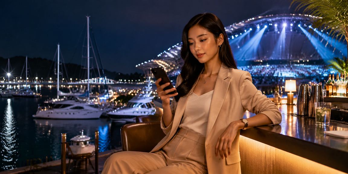 Pengguna mengakses kasino mudah alih di Langkawi Malaysia melalui platform 4928